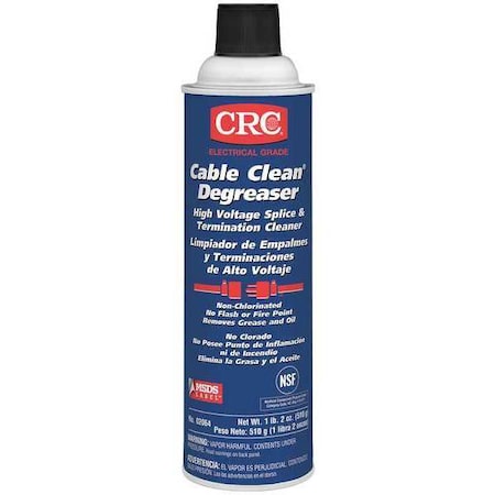 Electrical Splice Cleaner, Aerosol Spray Can, 18 oz, Liquid