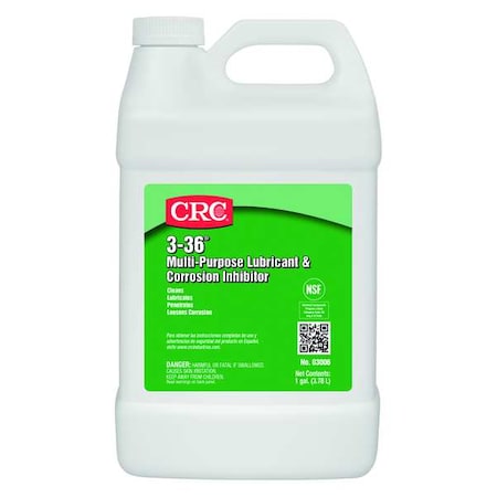 Multi-Purpose Lubricant and Corrosion Inhibitor, 3-36, -50 to 250 Degrees F, 1 Gal Jug