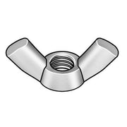 Wing Nut, 1/4"-20, Steel, Zinc Plated, 0.563 in Ht, 1.1094 in Max Wing Span, 2000 PK