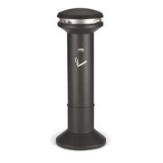 Infinity Cigarette Receptacle, 6-11/16 gal., Black