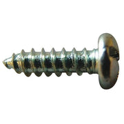 Sheet Metal Screw, #8 x 1-1/4 in, Zinc Plated Steel Pan Head Combination Phillips/Slotted Drive