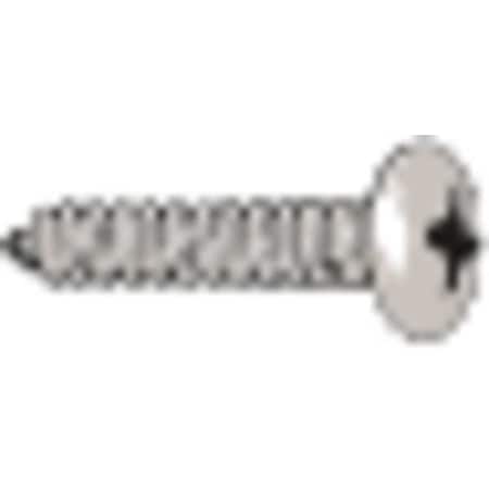 Sheet Metal Screw, #6 x 3/4 in, Zinc Plated Steel Flange Hex Head Slotted Drive, 100 PK