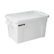 Stack & Nest Storage Tote W/ Lid, 20 gal, 27-3/4 in L x 17-3/8 in W x 15-1/8 in H, White, Plastic