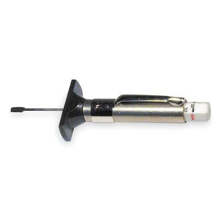 Tire Tread Depth Gauge, 1/32 in Tread Dp Calibration Increments, Steel, Pocket Clip