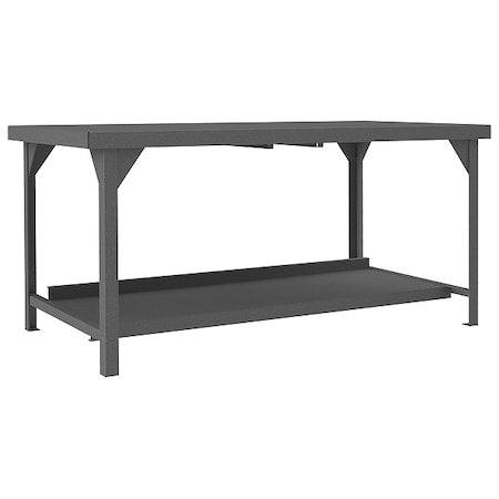 Workbenches, Steel, 72" W, 34" Height, 12,000 lb., Straight