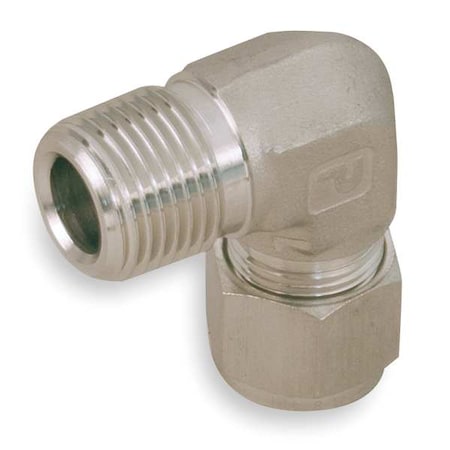 1/2" A-LOK x MNPT SS Male 90 Degree Elbow
