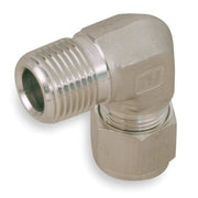 1/4" A-LOK x SAE Straight Thread SS Male Elbow