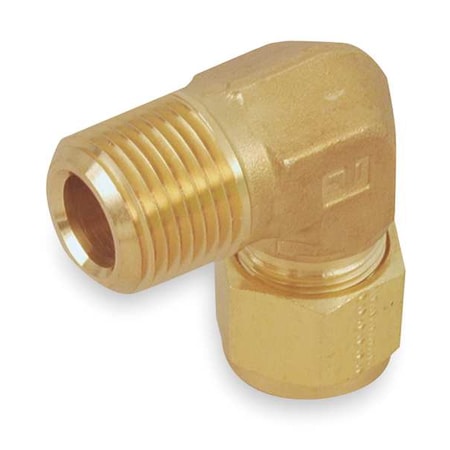 3/8" CPI x MNPT Brass 90 Degree Elbow