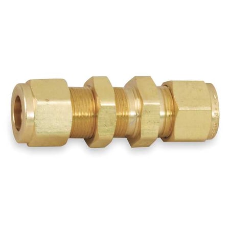 1/4" A-LOK Brass Bulkhead Union