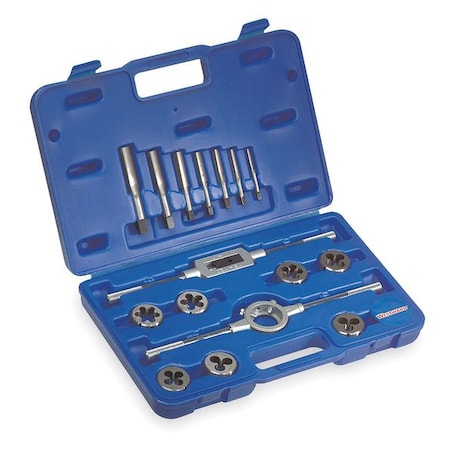 Tap/Die Set,16 PC,HSS