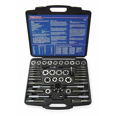 Tap/Die Set,45 Pieces