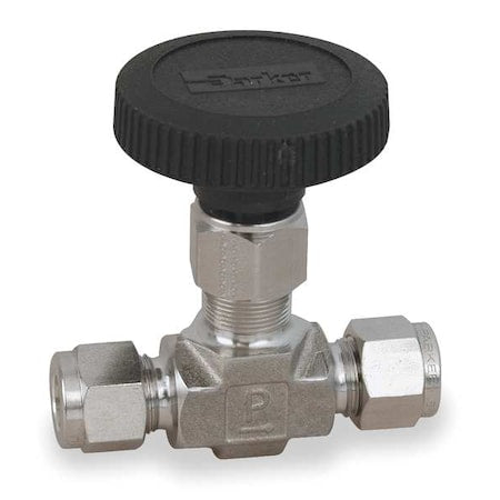 Needle Valve,Straight,316 SS,1/4 In.