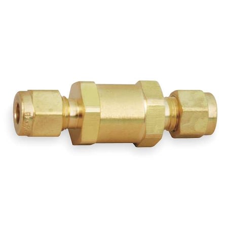 3/8" A-LOK(R) Brass Instrumentation Check Valve