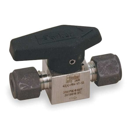 Rotary Plug Valve,1/4 In,316 SS,1/4 Turn