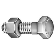 Grade A325, 1-1/8"-7 Structural Bolt, Hot Dipped Galvanized Steel, 4 in L, 125 PK