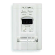 Carbon Monoxide and Gas Alarm, 85 dB at 10 ft, 120V AC, 9V, Electrochemical Battery Backup: Yes