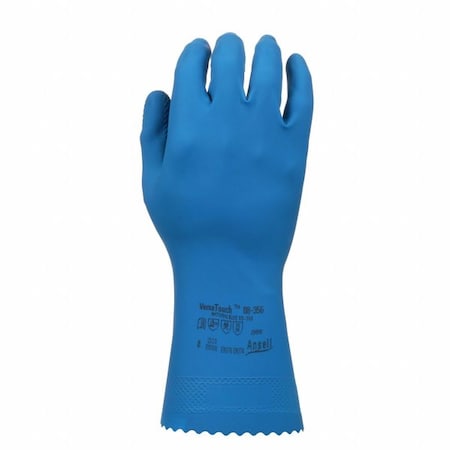 Chemical Resistant Gloves, Latex, 1 PR, Blue