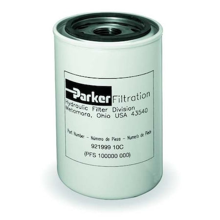 Hydraulic Filter Element, 10 Micron, 50 GPM, 150 PSI, Filter Media: Cellulose