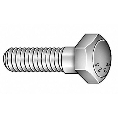 Grade A325, 7/8"-9 Structural Bolt, Plain Steel, 5 1/4 in L, 5 PK