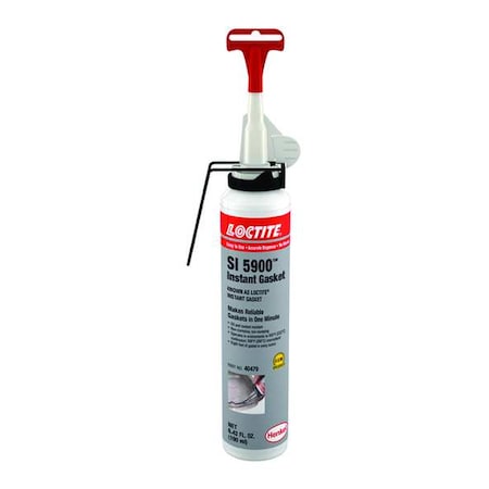 Instant Sealing, Oil-Resistant RTV Gasket Maker, 190 mL, Black, Temp Range -75 to 500 Degrees F