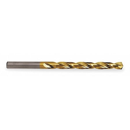 135 Degree Heavy-Duty Parabolic Jobber Length Drill Cle-Line 1872-TN TiN HSS RHS/RHC 5/64