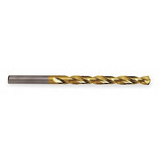 135 Degree Heavy-Duty Parabolic Jobber Length Drill Cle-Line 1872-TN TiN HSS RHS/RHC 9/64