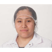 Hairnet, Polyester, 21 in Dia., White, M, 144 PK