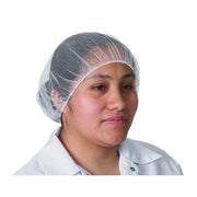 Hairnet, Polyester, 20 in Dia., White, M, 100 PK