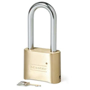 Combination Padlock, Body Height 1 1/2 in, Body Material Brass, Body Thickness 15/16 in, Gold