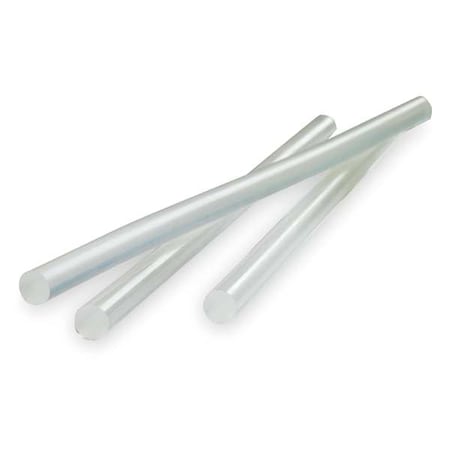 Adhesive Kit, Clear, 1/2 in Dia, 12 in L, 50 sec Begins to Harden, 143 PK
