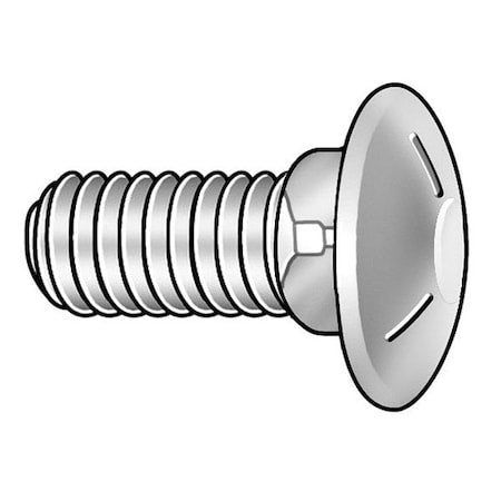 Carriage Bolt, Square Neck, 5/16"-18, 4-1/2 in L, Steel, Grade 2, Zinc Plated, 50 PK