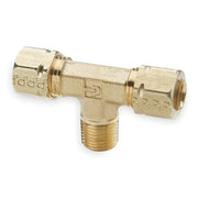 1/8" Compression x MNPT Brass Branch Tee 10PK