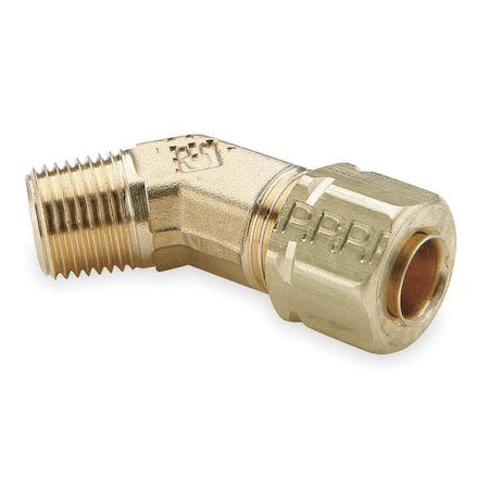 1/4" Compression x FNPT Brass 45 Degree Elbow 10PK