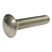Carriage Bolt, Square Neck, 3/8"-16, 1-3/4 in L, 18-8 Stainless Steel, Not Graded, Plain, 25 PK