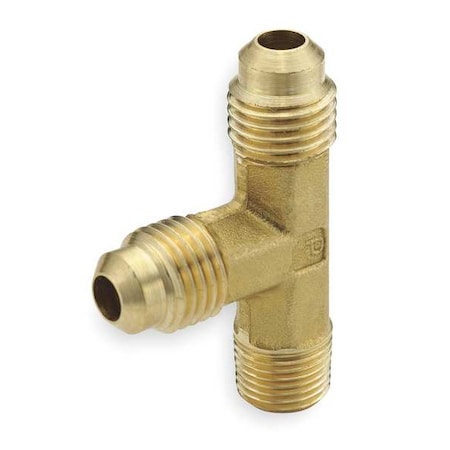 Male Run Tee,Brass,Tube x MNPT,PK10