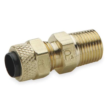 3/8" Compression x 1/8" MNPT Brass Connector 10PK