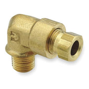 1/4" Compression x 1/8" MNPT Brass 90 Degree Elbow 10PK