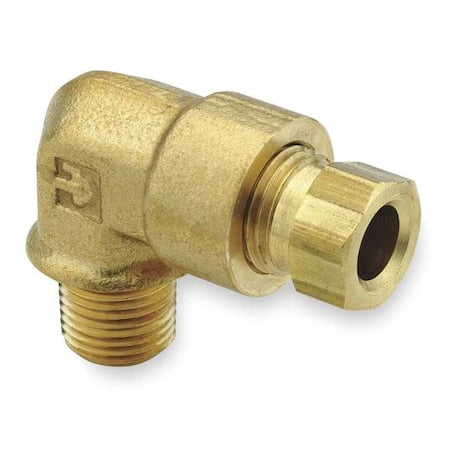 1/8" Compression x MNPT Brass 90 Degree Elbow 10PK