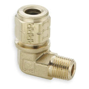 3/8" Compression x 1/4" MNPT Brass 90 Degree Elbow 10PK