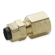 1/2" Compression x 3/8" FNPT Brass Connector 10PK