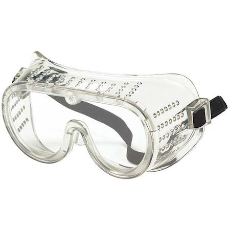Safety Goggles, Clear Lens, Uncoated, Direct Vented, Narrow Sizing
