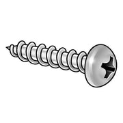 Sheet Metal Screw, #6 x 3/4 in, Plain 18-8 Stainless Steel Truss Head Phillips Drive, 100 PK