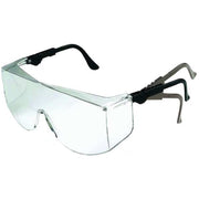 Safety Glasses, Quest OTG (Over-the-Glass), Adjustable Black Temples, Anti-Scratch, Clear Lens