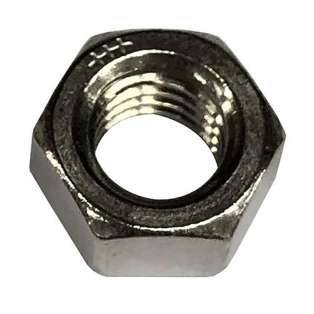 Hex Nut, 1"-14, 18-8 Stainless Steel, Not Graded, Plain, 55/64 in Ht