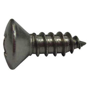 Sheet Metal Screw, #8 x 1/2 in, Plain 18-8 Stainless Steel Oval Head Phillips Drive, 100 PK