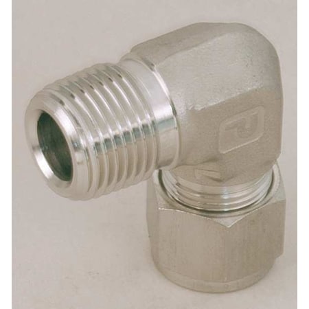 Elbow, Steel, Comp. 3/8 in, MNPT 1/2 in