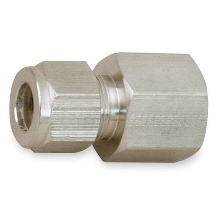 Strt, Steel, Comp. 1/4 in, FNPT 1/4 in