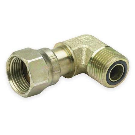 Swivel Nut Elbow,Zinc Steel,ORFS,3/8In