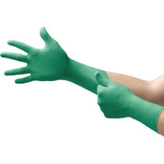 Cleanroom Gloves, 5 ISO Class, Neoprene, 11 1/2 in L, 7 mil, Green, S, 200 PK