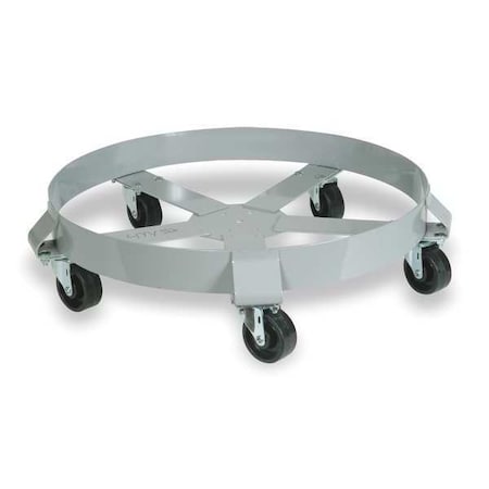 Drum Dolly,1250 lb.,6-1/2 In H,55 gal.
